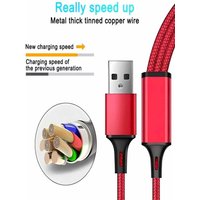 3 In 1 USB Fast Charging Cable 1.2M Type C Micro IOS Multi Charger Cable for iPhone Huawei Samsung Nylon Braided Cord
