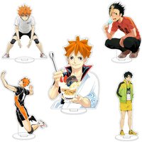 16CM Anime Haikyuu Hinata Shōyō Kageyama Tobio Daichi Sawamura Sugawara Kōshi Cos Acrylic Figure Stand Ornaments Gifts