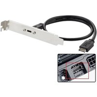USB 3.1 Front Panel Header Type-E To Type-C Adapter 0.5m Motherboard Extension Cable with Panel Mount Screw for ASUS Desktop