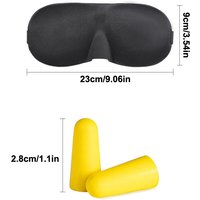 3D Sleep Mask Blindfold Sleeping Aid Soft Memory Foam Eye Mask For Sleeping Travel Blockout Light Slaapmasker Eye Cover With Ear