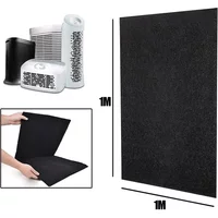 100cm*100cm*3mm Activated Carbon Filters Sponge Cooker Hood Extractor Carbon Filters Charcoal Rangehood Sheet Indoor Air Quality