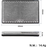 Silver-white Front Reflector For Kukirin G2/G4 Electric Scooter 2025 Case Reflecting Cover Accessories