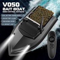 Fishing Bait Boat 500m Remote Control Bait Boat Dual Motor Fish Finder 2KG Loading Support Automatic Cruise/Route Correction wit