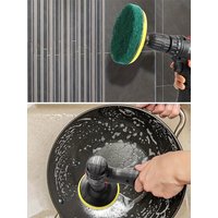 5-Inch Electric Dual-Action Cleaning Kit Heavy-Duty Tile Scrubbing & Polishing Disc - Includes 2 Hardness Configurations