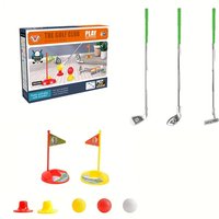 1set children's golf club set outdoor sports toys sports games competitive indoor interactive retractable golf club set toys