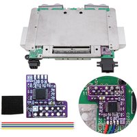 Hispeedido N64 RGB Mod THS7374 PCB Board for N64 NTSC Consoles and RGB Cable for N64 SFC SNES NGC