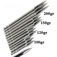 12pcs Arrowheads Stainless Steel 100/120/150/200 Grain Arrow Tips for ID4.2mm Arrow Shaft Hunting Shooting Arrow Accessories
