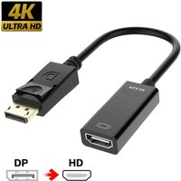 DP to HDTV Adapter Converter 4K 1080P Male to Female DisplayPort to HDMI-Compatible Video Audio Adapter Cable For PC TV Laptops