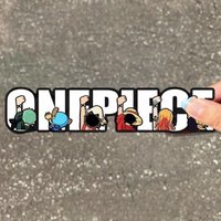 One Piece cartoon Luffy Chopper Usopp Straw Hat Group Car Sticker Kawaii Creative Cartoon Cute Scratch Decoration Sticker Gift