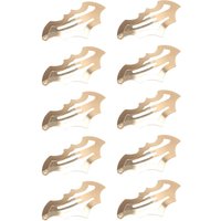 10/20Pcs Bat Shape Halloween Bat Hair Clips Masquerade Halloween Theme Furry Bat Hair Clips Metal Fun Hair Clips