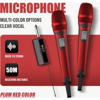 Karaoke Microphone G-MARK SKM9000 2 Channels Wireless UHF Frequency For Teaching Wedding Clear Stable Audio Transmission