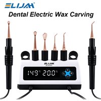 New Dental Electric Wax Carving Kit Dentistry Digital Display with Double Carving Pen 6Pcs Carving Wax Knife Tips Lab Equipment