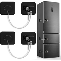 Punch-Free Child Safety Lock Easy Install Refrigerator Stoper for Windows & Sliding Doors Child Protection Buckle Lock
