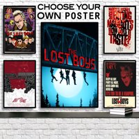 Comedy Horror Movie T-The Lost Boys Poster Sticky Wall Art Printing Waterproof Home Living Bed Room Aesthetic Decor