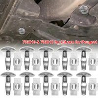 Engine Cover Undertray Clips Turn Pin Bolt Shield Guard Screw Fastener For Peugeot 206 207 406 407 508 806 807 Citroen C2 C3 C5