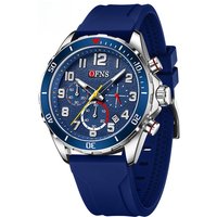 OFNS Six-Pin Watch Multi-Function Waterproof Luxury Men's Quartz Watch Hot-Selling Rotating Chronograph Calendar Luminous Watch