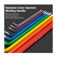 AliExpress NONE Allen Key Sets 9 PCS Hexagon Spanner Colorful Universal Hex Wrench Screwdrivers Six-Lens Ball Keys Hand Tools for Bicycle Repair