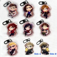 Keychain for RESIDENT Evil: Acrylic Charms Chris Redfield Leon S Kennedy Jill Valentine Acrylic Anime Cartoon Gift for Friend