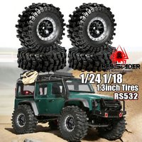 4PCS 70mm Tires 1.3" Rubber Tyres Wheel Metal Hub for 1/18 RC Crawler Car TRX4M WLtoys AXIAL UTB18 FMS FCX18