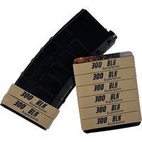 6Pcs/Lot Tactical 300 BLK Magazine Marking Bands .300 Blackout Supersonic Mag ID Identification Silicone Rubber Bands for Safety