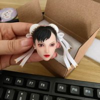 In Stock Z6TOYS ZC020 1/6 Scale Asian Beauty Movable Eye Head Carving Model for 12'' Action Figures Pale Body Accessories