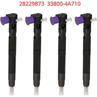 4PCS 28229873 33800-4A710 New Diesel Fuel Injector For Hyundai Grand Starex H1 Kia Bongo 3 2.5 CRDi WGT EURO 5