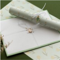 Forest Leaf Letter Writing Set Japanese Paper Envelopes Stationery Kit INS Casual Botanical Love Note Paper Envelopes Gift