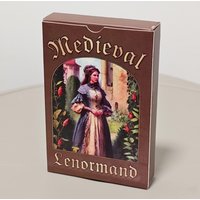 Medieval Lenormand Oracle Deck 36 Pcs Cards Printed on 350GSM Double-embossed Cardstock 9*6cm