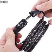 1m Bicycle 4-Character Non Changeable Password Lock, Steel Wire Lock, Anti-Theft Lock〔CC33〕