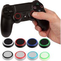 4pcs Soft Rubber Silicone Anti-Slip Thumb Grip Stick Cap Cover Case Skin for Sony Play Station 4 PS5 PS4 Slim Pro Xbox One 360