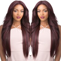 99J Burgundy 5x5 2x6 Glueless Human Hair Wig 300% Density Pre Plucked Dark Red Hair Wig 13x6 Straight Lace Frontal Wigs Raw Hair