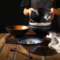 Japanese Style Ceramic Bowl, Large Ramen Bowl, Soup Bowl, Creative Tableware
