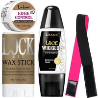Hair Styling Stick Long-Lasting Styling Wax Edge Control Gel for Taming Flyaways,Quick-Drying Dual-Ended Applicator Wig Adhesive