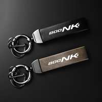 Keychain For CFMOTO NK800 800NK NK 800 NK High-Grade Leather Suede Keychain Motorcycle Accessories Holder Carbon Leather Keyring