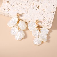 Aihua Fashion White Shell Summer Beach Earrings Daily Girls Hot Sale Dangle Earrings Brithday Party Jewelry Gifts