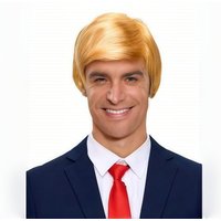 Gift George Washington wig blonde gift cosplay golden wig for Halloween cosplay party dress up synthetic wig