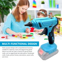 Electric Hot Melt Glue Machine Portable Cordless Lithium Glue Extrusion Tool 11mm Gluestick Applicator for Home DIY Arts Crafts