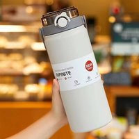 2000/1200/1000ml Large Capacity Thermos Flask with 316 Stainless Steel Inner Liner, Bottom Handle, and Straw Water Cup