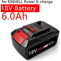 6000mAh Replacement Battery EIN18C2 Li-ion Batteria for EINHELL 18V Battery Power X-change PX-BAT4 4511396 Power Tools