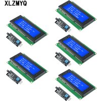 5pcs LCD2004+I2C LCD Display 2004 20x4 2004A Blue Screen HD44780 LCD With IIC/I2C Serial Interface Adapter Module For arduino