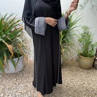 Latest Panestine Kefiyyeh Abaya Ramadan Eid Closed Abaya Dubai Women Muslim Dress Kaftan Kebaya Damen Modest Islamic Clothing