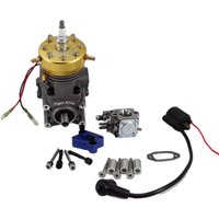 Tiger King S26 26cc Single Cylinder Two Stroke Engine Pull Start Water Cooled Metal Engine Model for EVO Ship Model