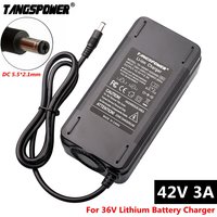 42V 3A Battery Charger For 10S 36V Li-ion Battery Lithium Battery Charger High quality Strong Heat Dissipation DC 5.5*2.1MM