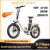 ONESPORT OT16-2 Faltbares Elektrofahrrad 20 Zoll Urban Commuter E-Bike 250W Bürstenloser Motor 48V 17Ah Lithium-Akku 7-Gang LCD-Display Tretunterstützung Eisenrahmen Drahtbremse 60KM Reichweite für