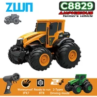 JJRC C8829 RC Car Amphibious Tractor 2.4G Full Scale 4WD RTR Off-road And Waterproof Remote Control Farmer Vehicle Toys for Kid