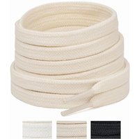 Classic Flat Shoelaces Quality Cotton Shoe Laces Durable Solid Shoelaces for Sneakers Canvas Shoes 100/120/140/160CM 1Pair/2Pair