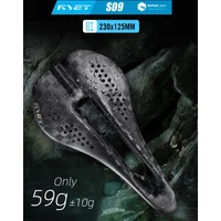 AliExpress RYET Carbon Ultralight 59g Bike Saddle, 7x7mm Dual-Track Design 230x125mm Unisex Racing Seat Cushion for MTB/Gravel/Road Bike