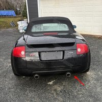 For Audi TT MK1 8N Coupe 1998--2006 Back lip Car Rear Bumper Diffuser Splitters Spoiler body kit