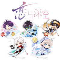 Game Popular Love and Deepspace Boyfriend Keychain for Zayne Rafayel Xavier Sylus Qi Yu Acrylic Stand Model Figure Fans Gifts
