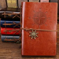 Retro Notebook Traveler Diary Vintage Soft Cover Spiral Replaceable Kraft Paper Inner Notebooks & Notepads Journal Supplies